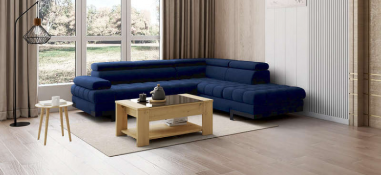 salon canapé bleu marine : quelle déco choisir