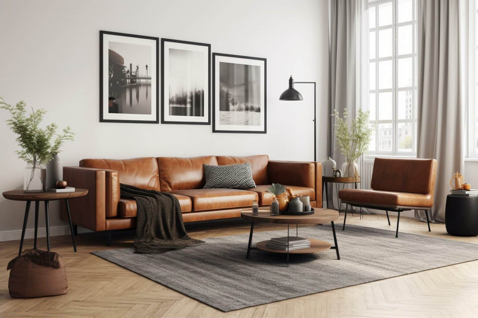 Comment décorer son salon avec un canapé marron