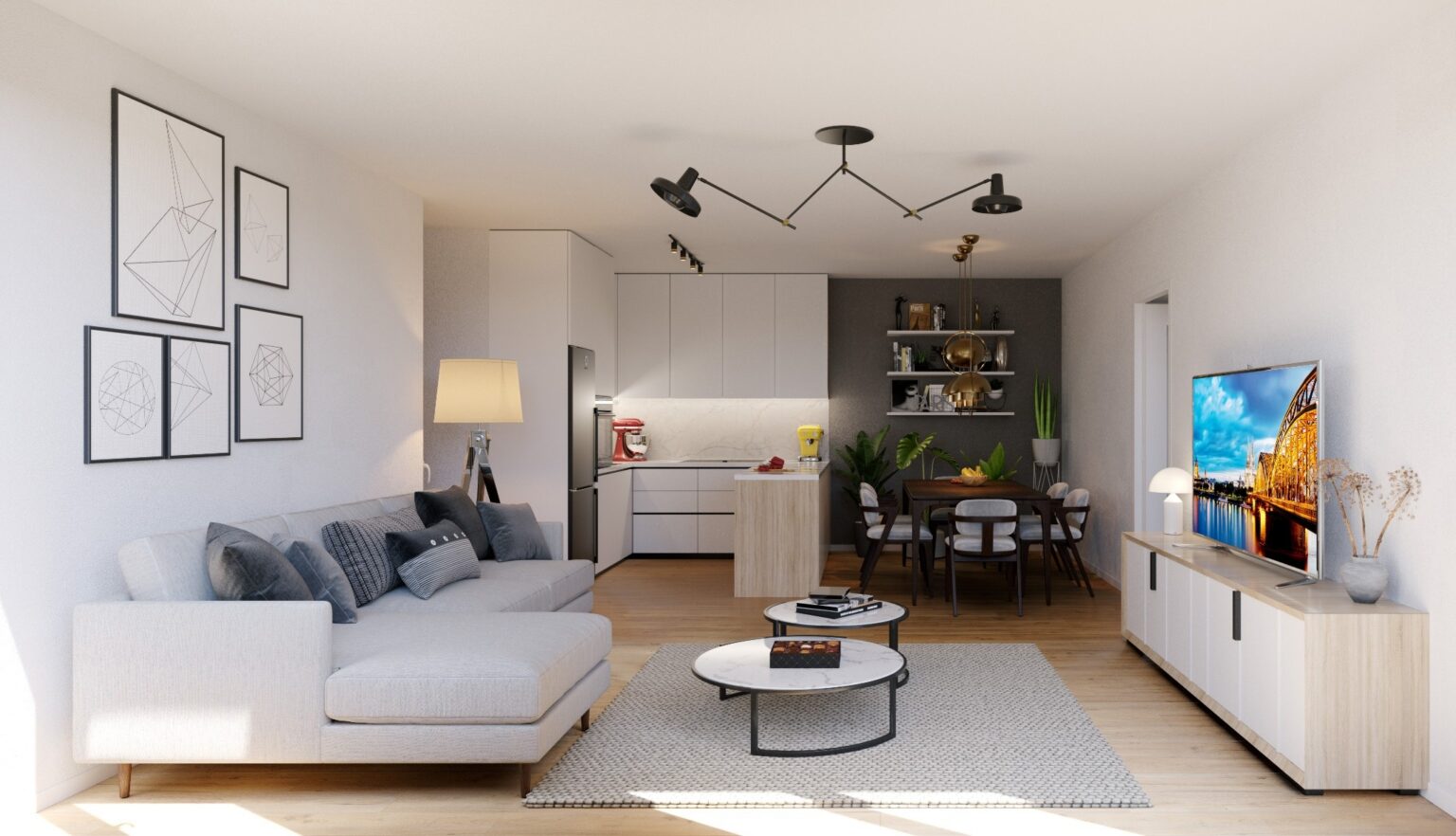 comment aménager une petite cuisine ouverte sur salon ? - Blog déco ...